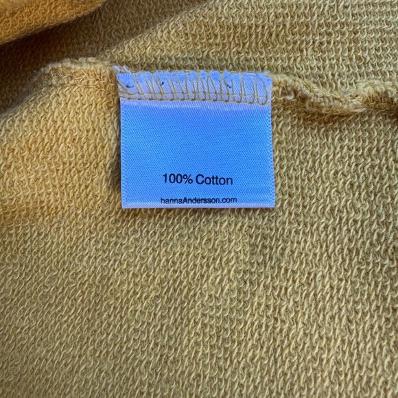 HANNA ANDERSSON Shooting Star Dress Girls 6-7 120 Rainbow Applique Blue Yellow - Picture 6 of 6